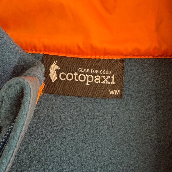 Cotopaxi Blue and Orange Fleece Jacket - Picture 3 of 5